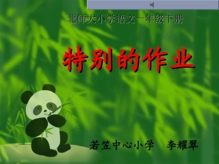 《特别的作业》课件 (2)
