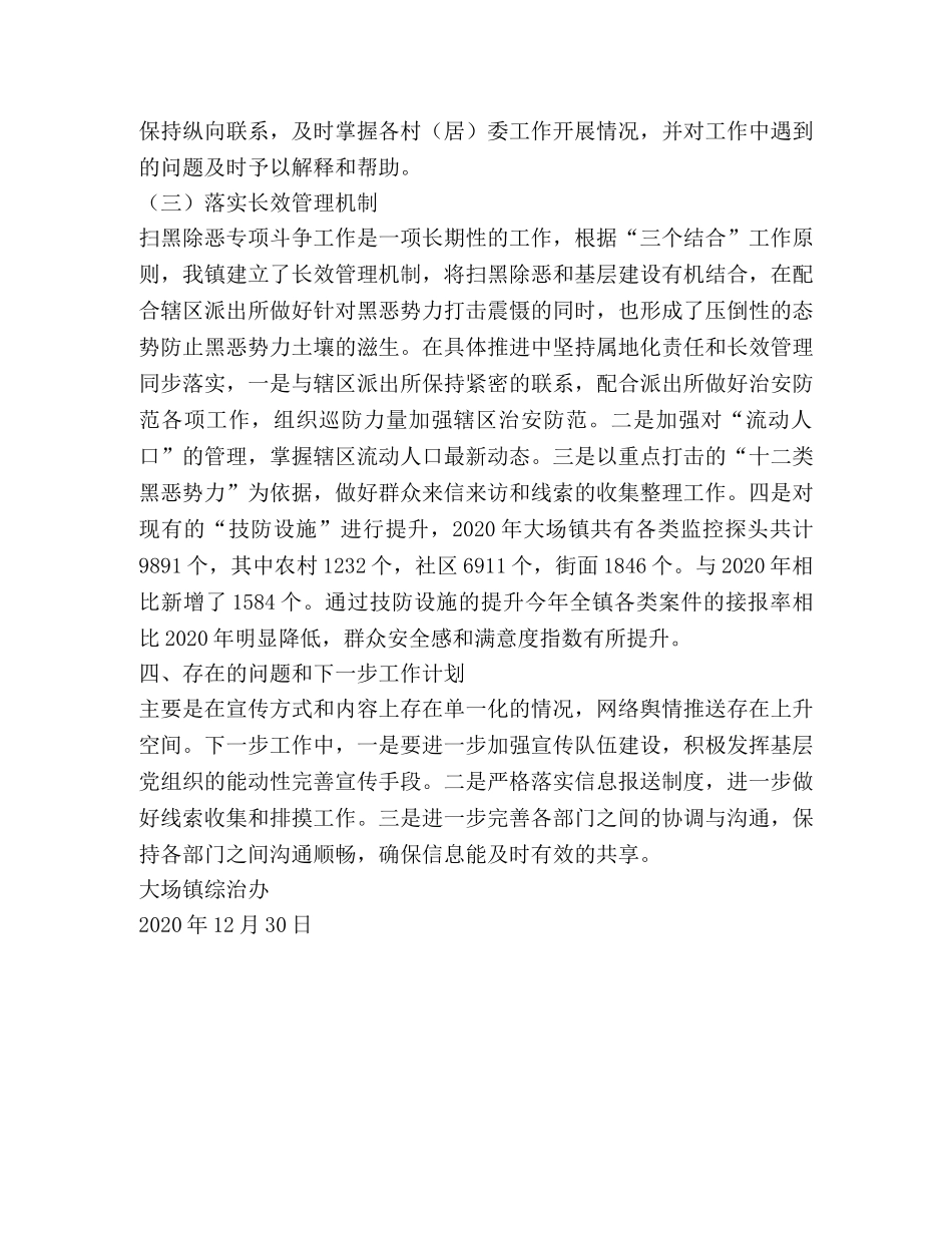 大场镇扫黑除恶专项斗争工作总结 _第3页