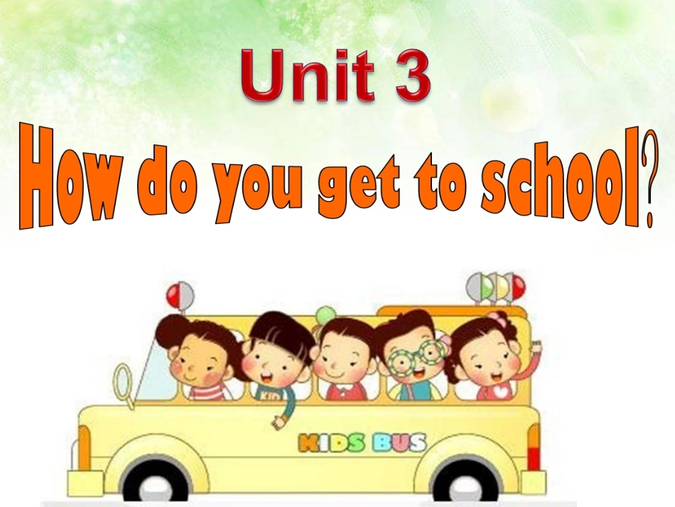 人教版七年级下课件unit3SectionA1_第2页