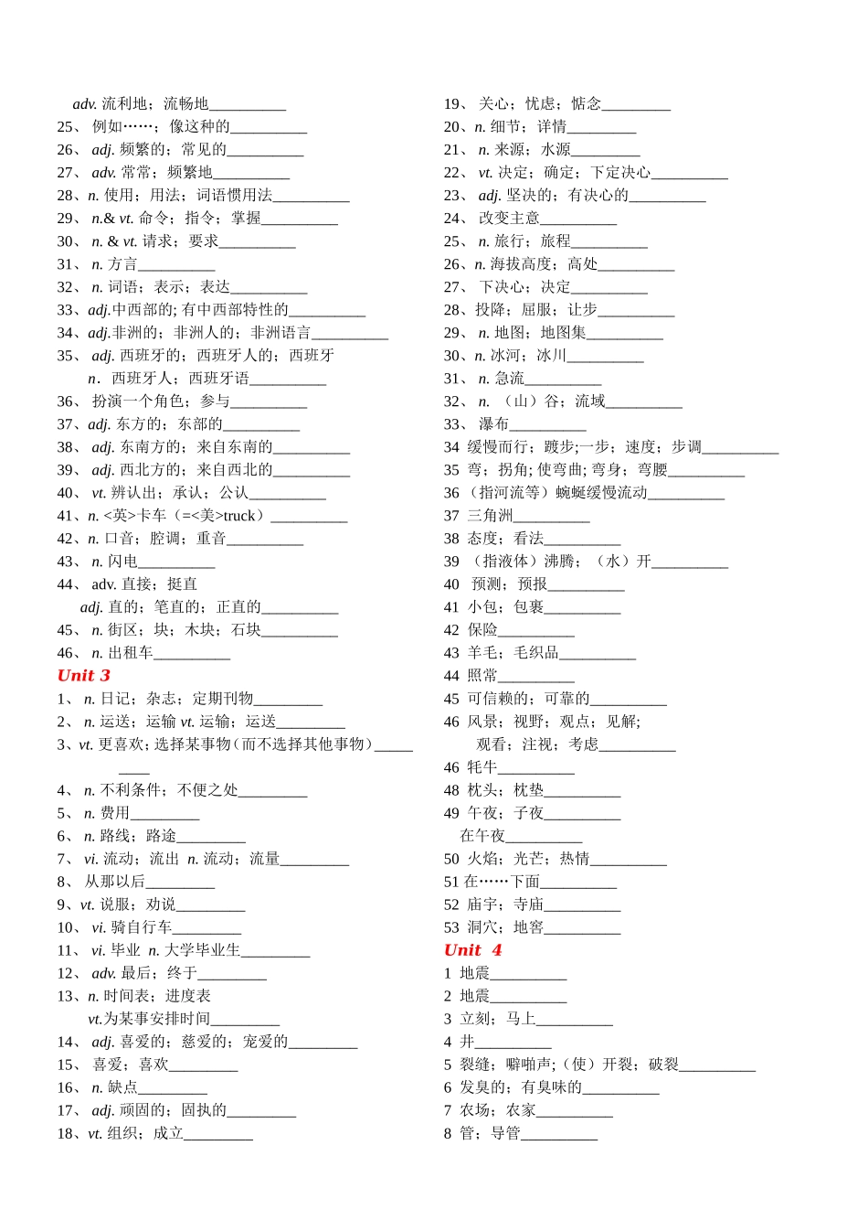 必修1（汉译英）_第2页
