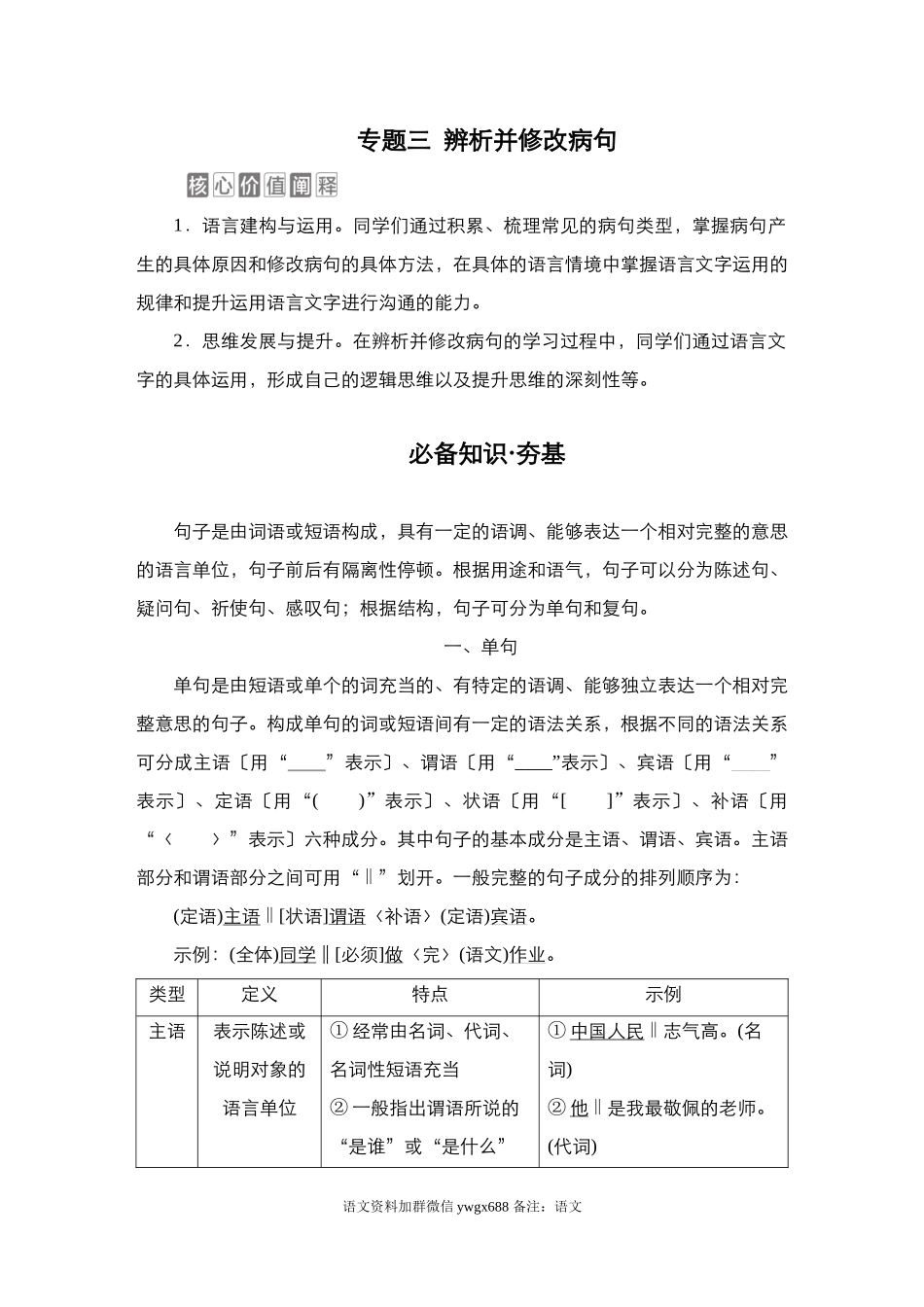 （新高考）辨析并修改病句汇总练习（共33页）_第1页