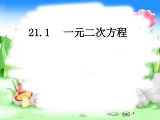 一元二次方程认识