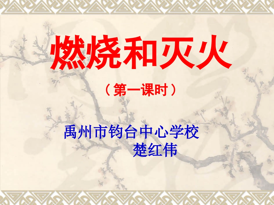 燃烧与灭火说课楚红伟_第2页