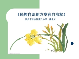 民族自治地方享有自治权_课件 (2)