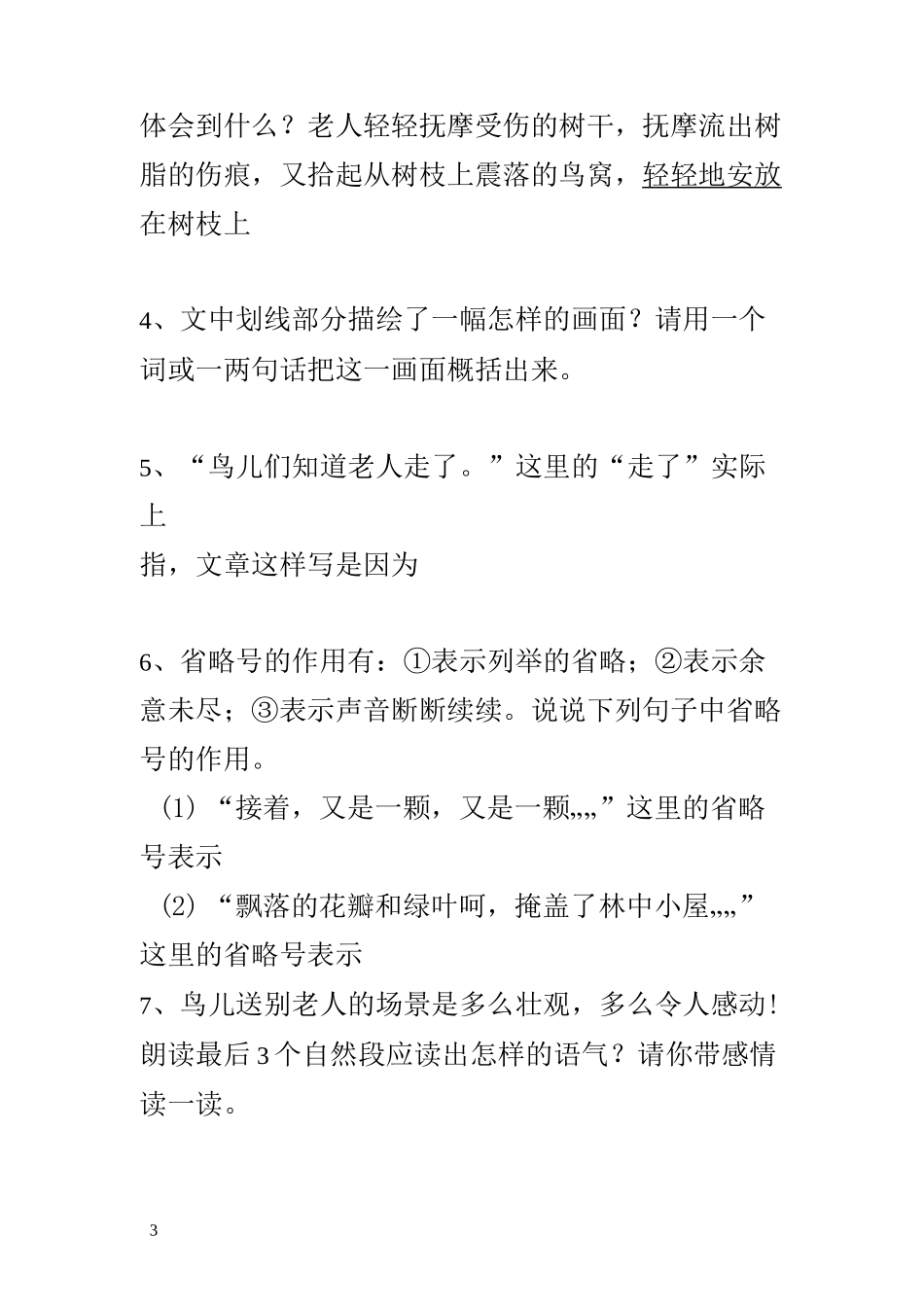 小鸟和守林老人_第3页