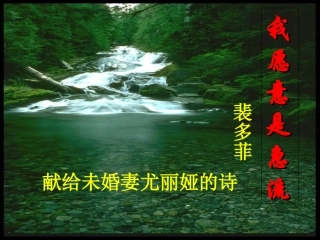 《我愿意是急流》课件