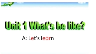 五年级英语上册Unit1ALet'slearn&Askandanswer (2)