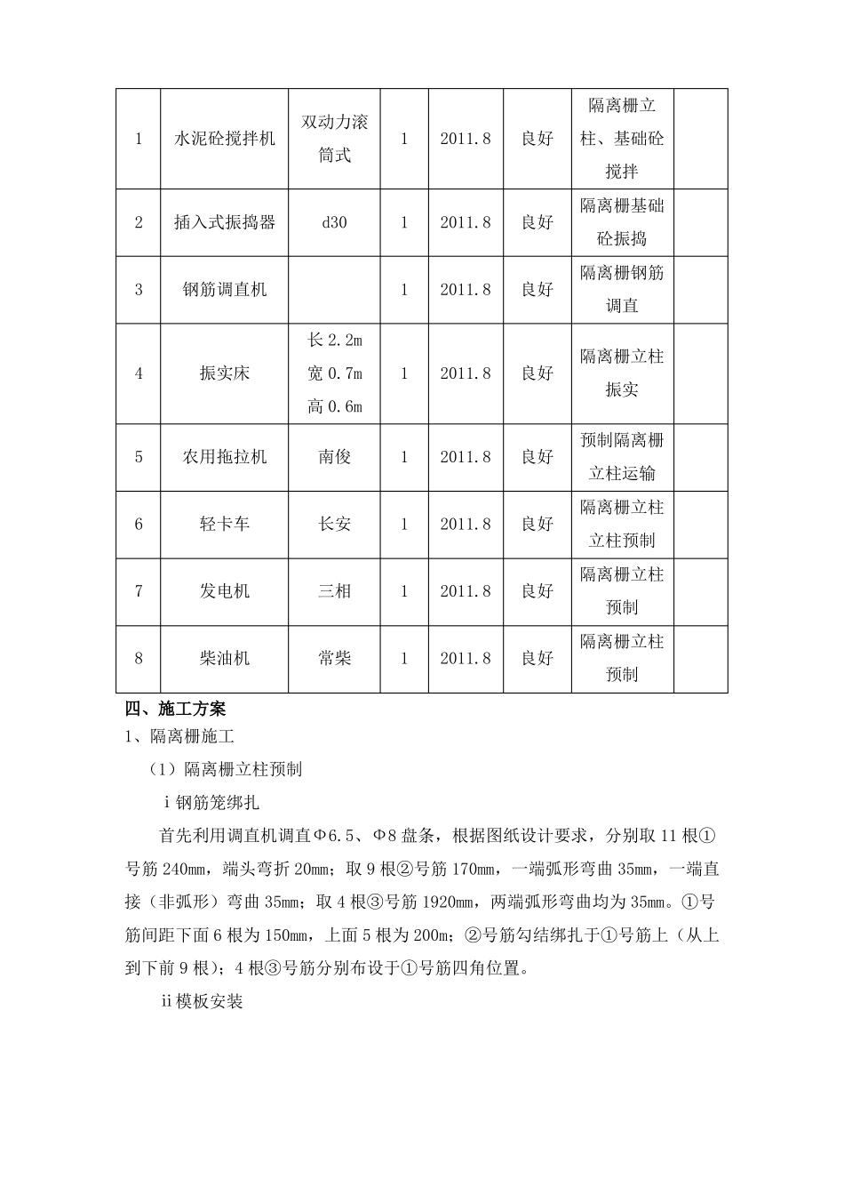 隔离栅、防护网施工方案_第3页