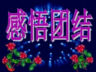 作文活动课《感悟团结》