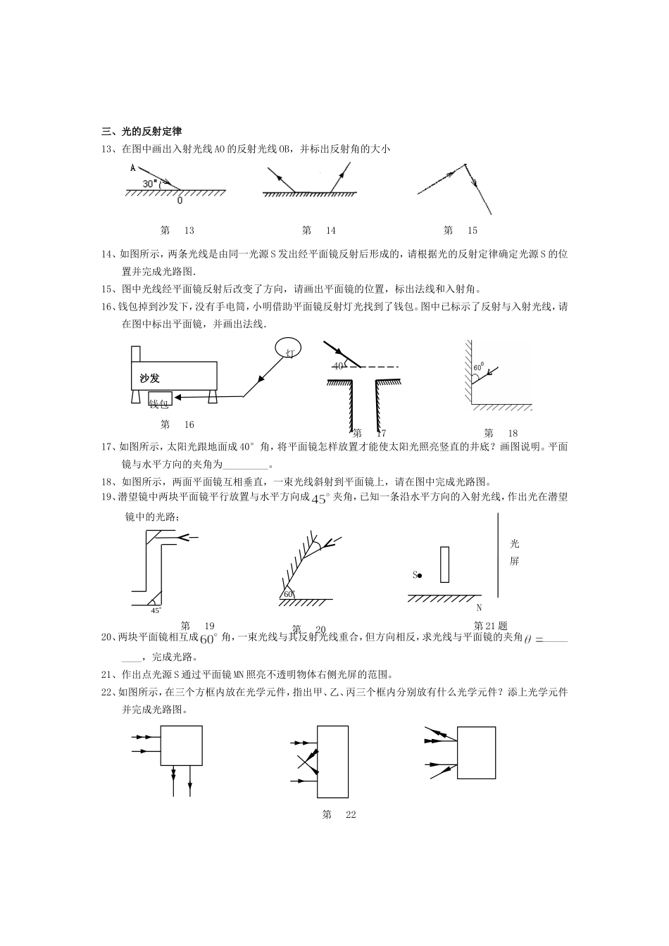 光学作图专题训练_第2页