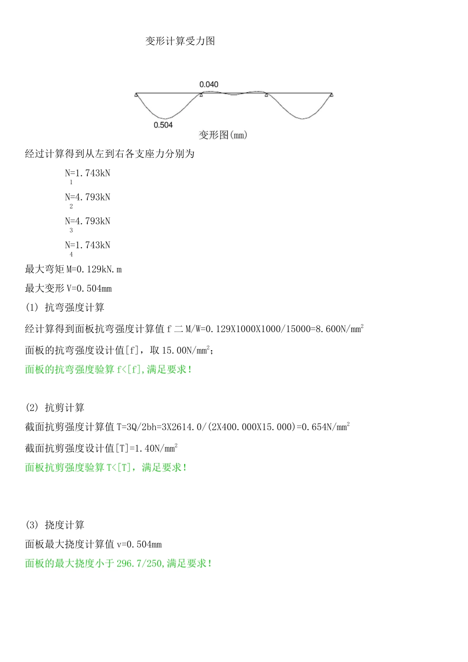 梁侧模板计算书_第3页