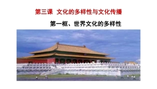 《世界文化的多样性》课件
