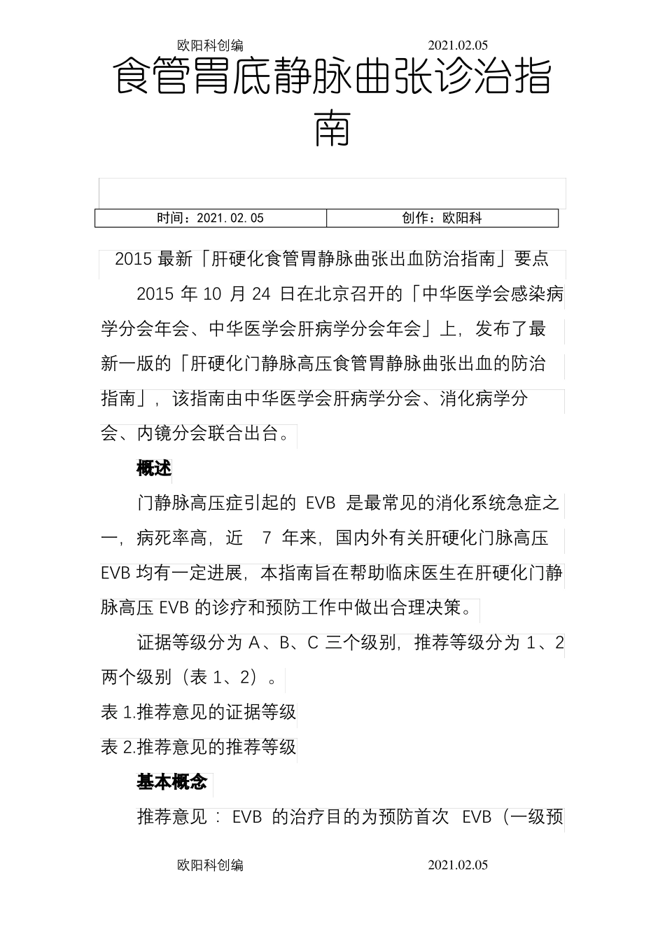 食管胃底静脉曲张诊治指引之欧阳科创编_第1页