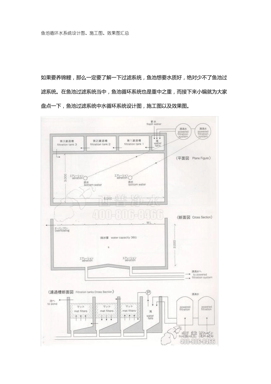 鱼池循环水系统设计图、施工图、效果图汇总_第1页