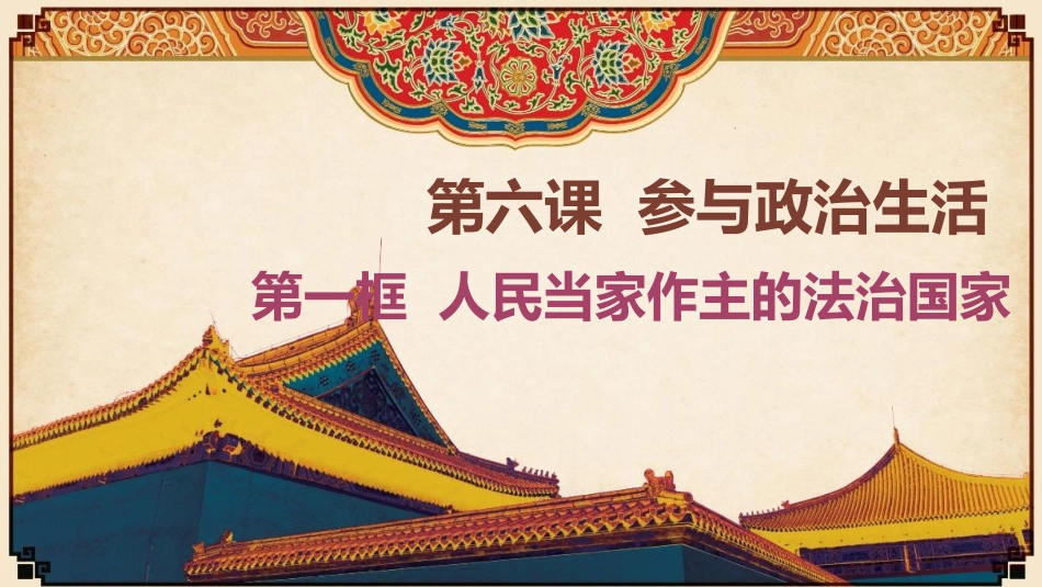 人民当家作主的法治国家_第1页