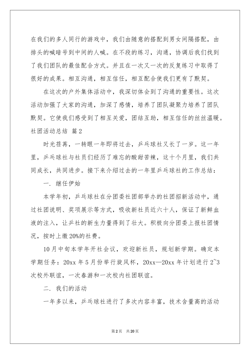 关于社团活动参考总结汇总10篇_第2页