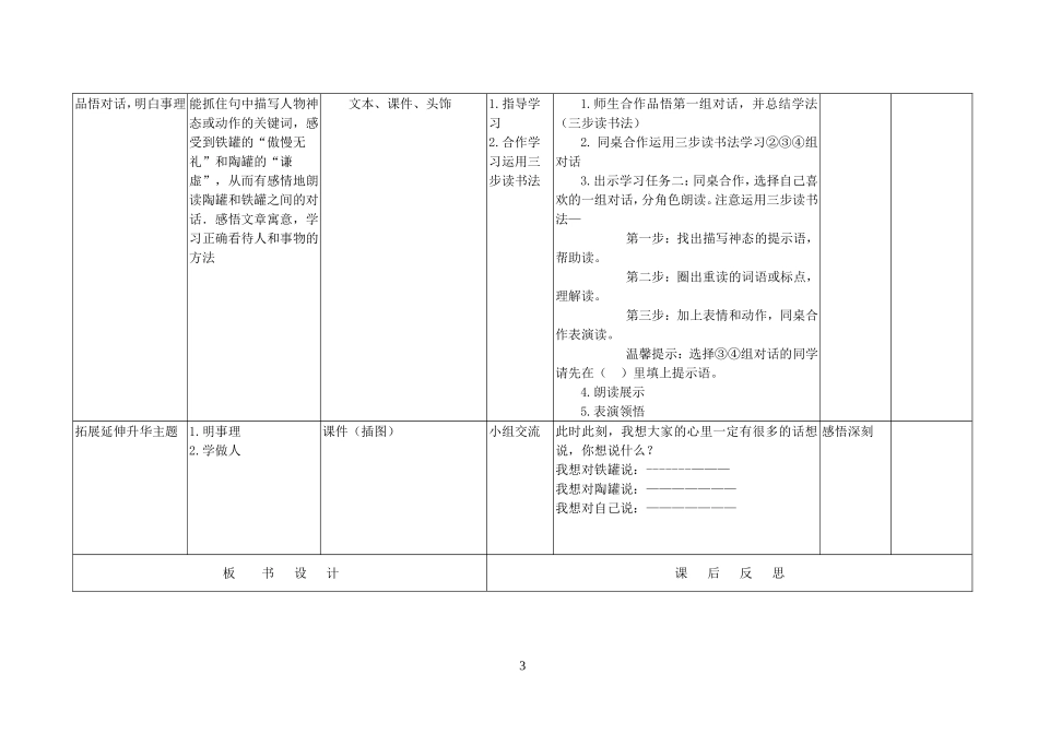 《陶罐和铁管》备课方案_第3页