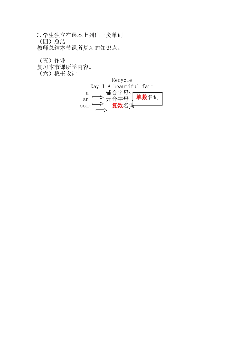 教案_Recycleabeautifulfarm_英语_张晓娇_第2页