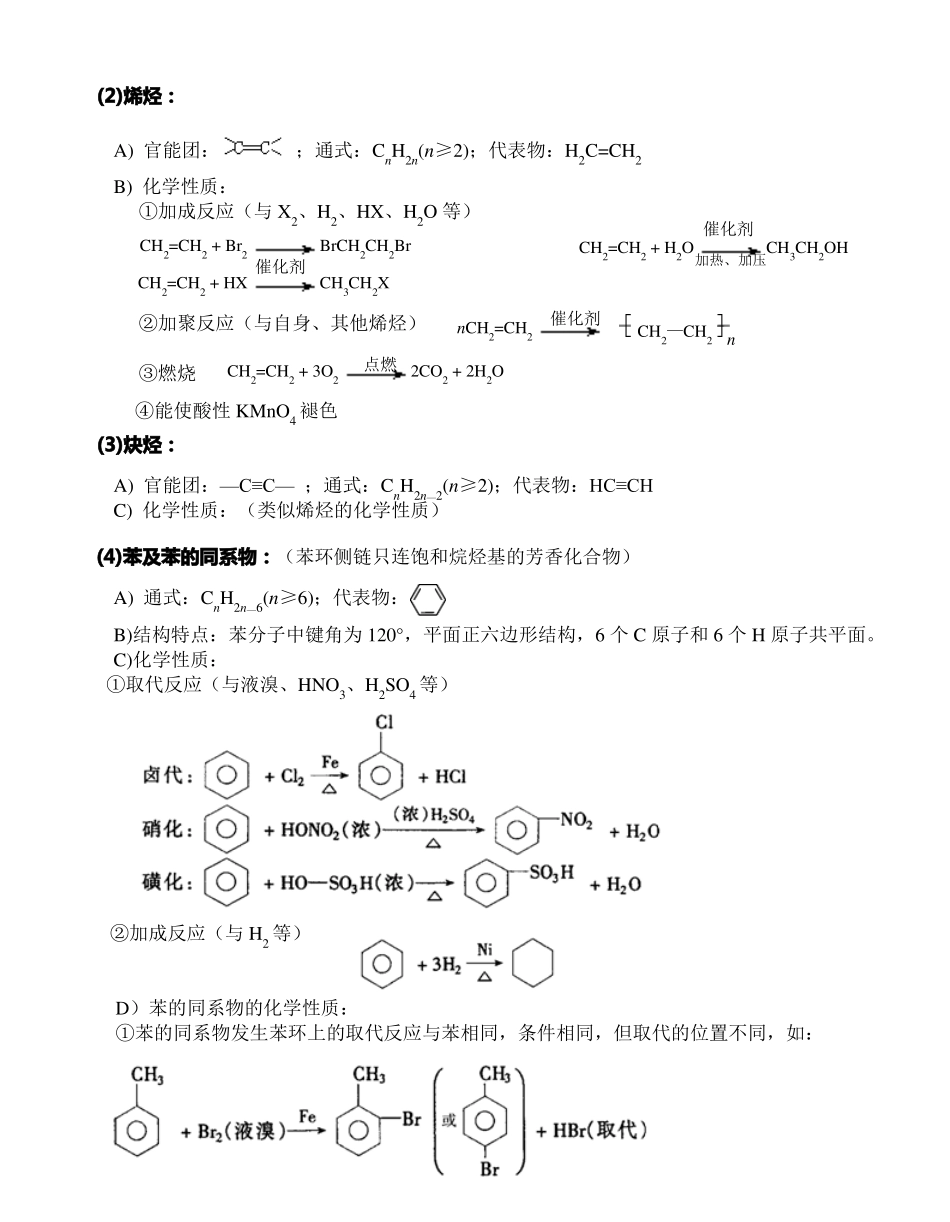 人教版高中化学有机化学基础知识总结_第3页
