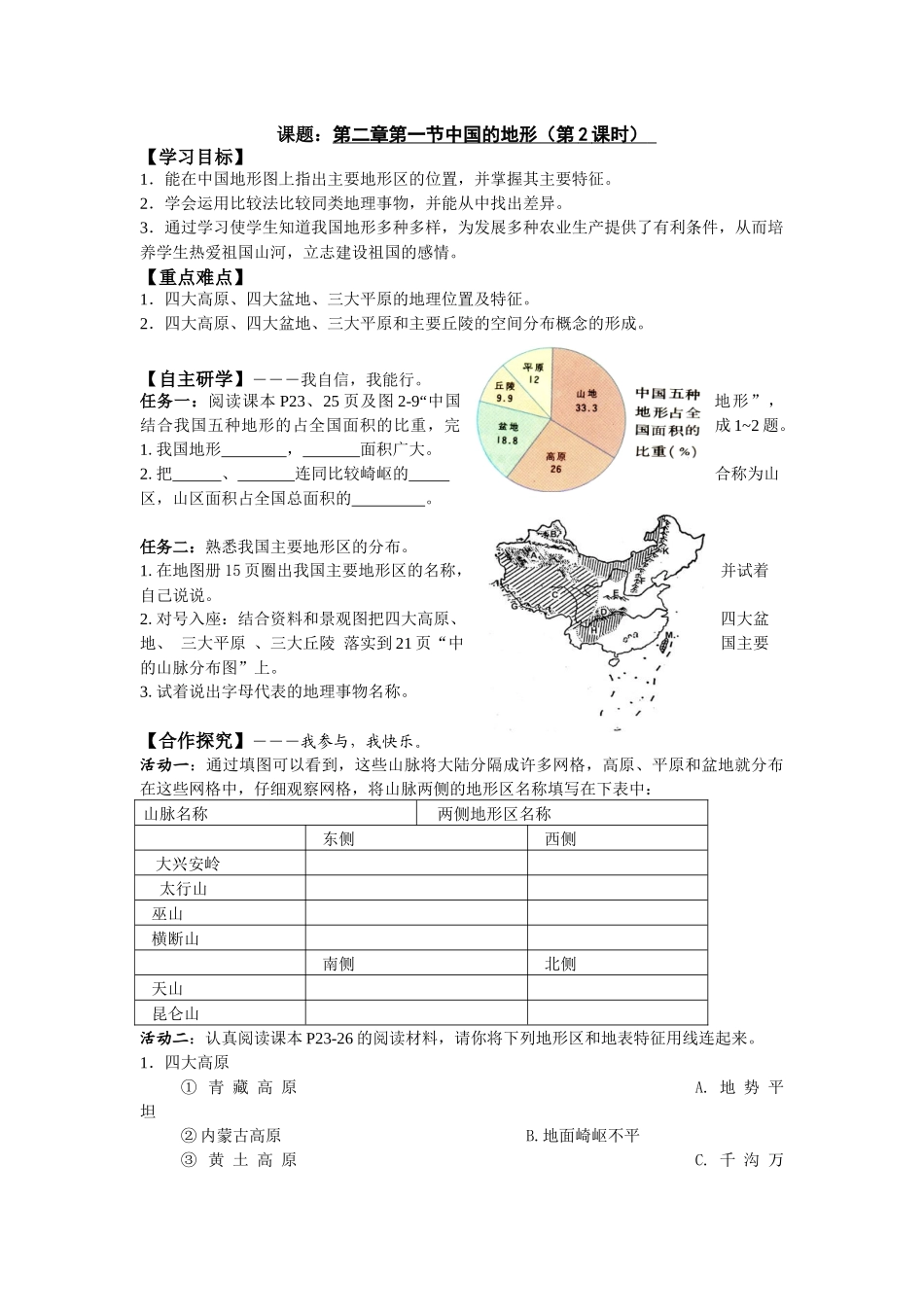 第二章第一节中国的地形第2课时_第1页