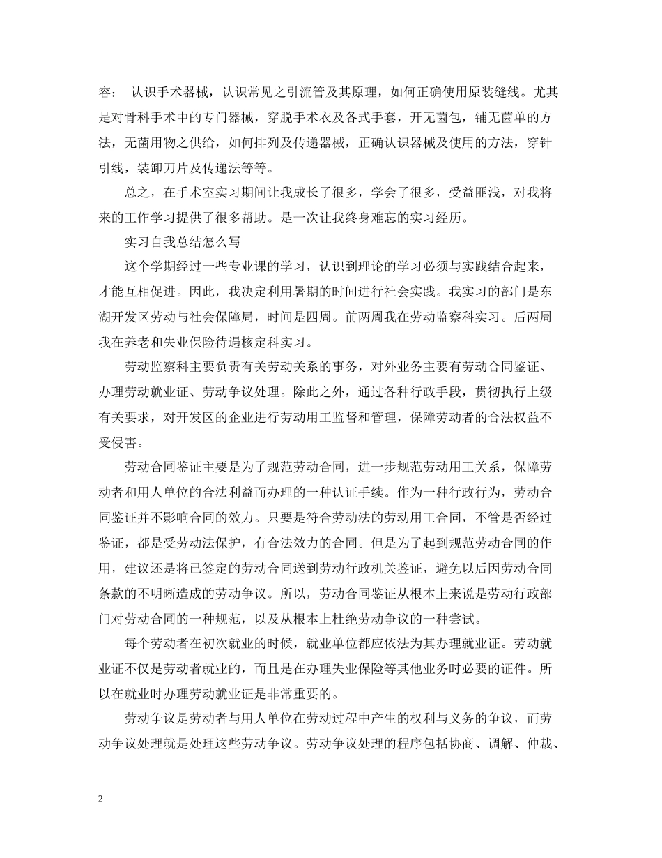 实习自我总结怎么写_第2页