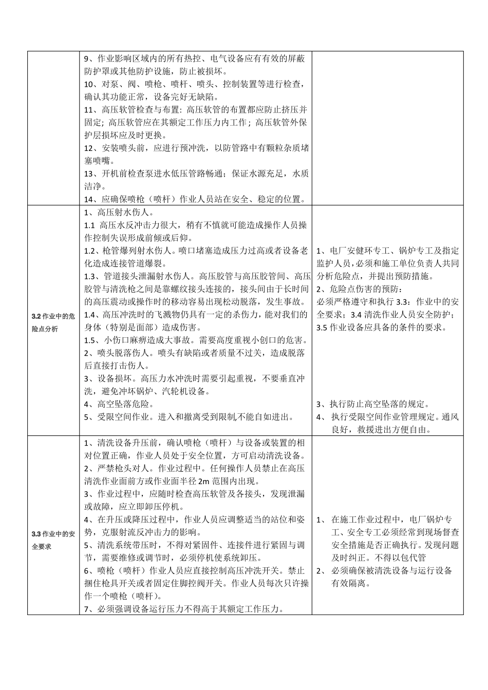 高压水清洗施安全技术措施_第3页