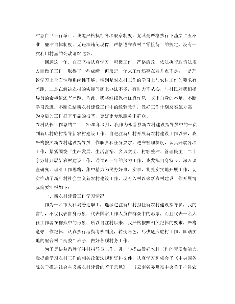 农村队长工作总结_第3页