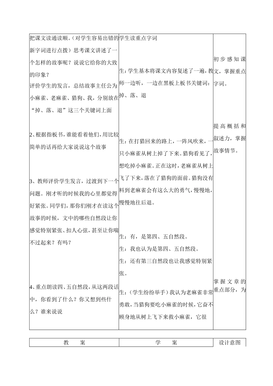 麻雀教学设计_第2页