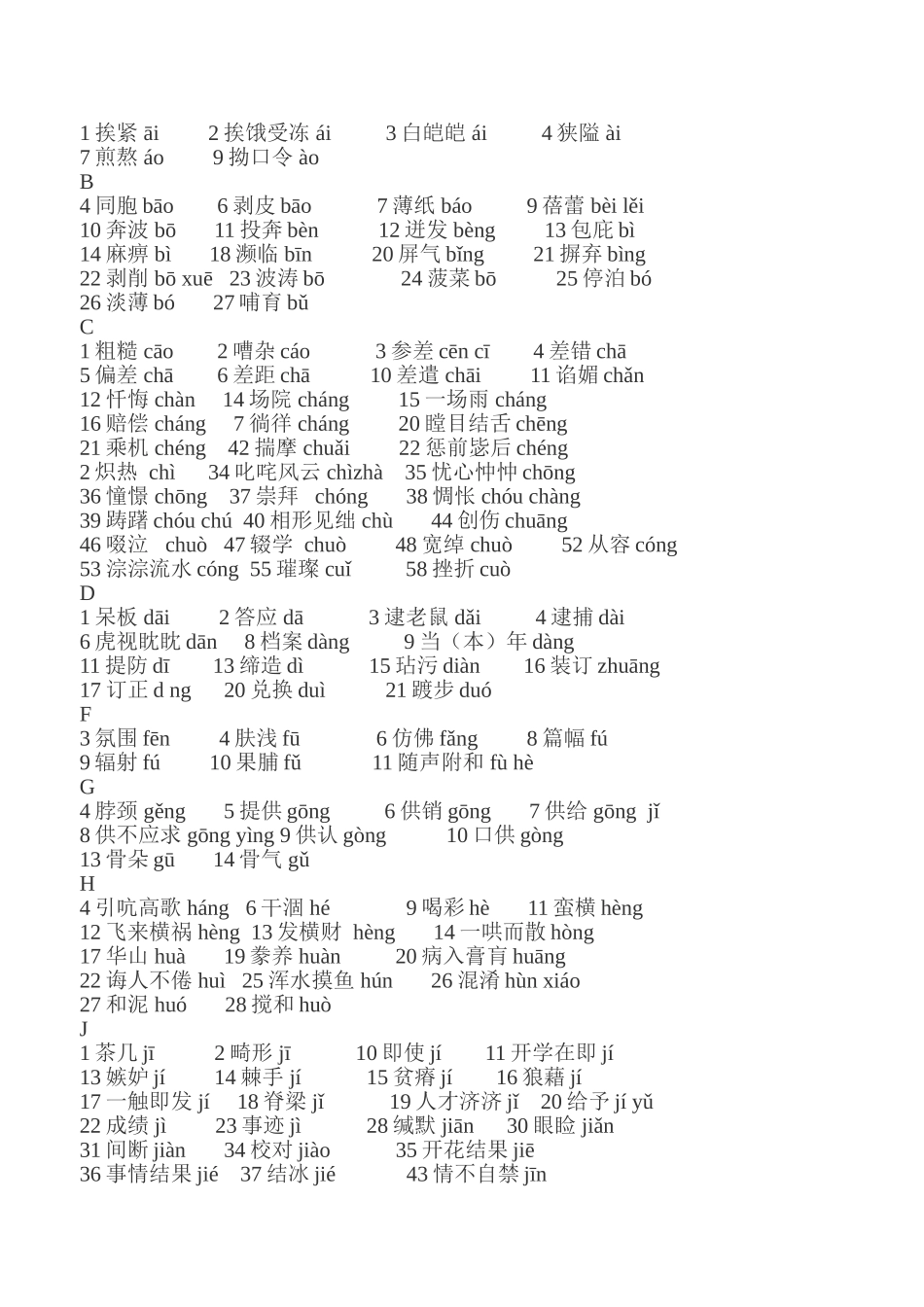 小语常见错拼音_第1页