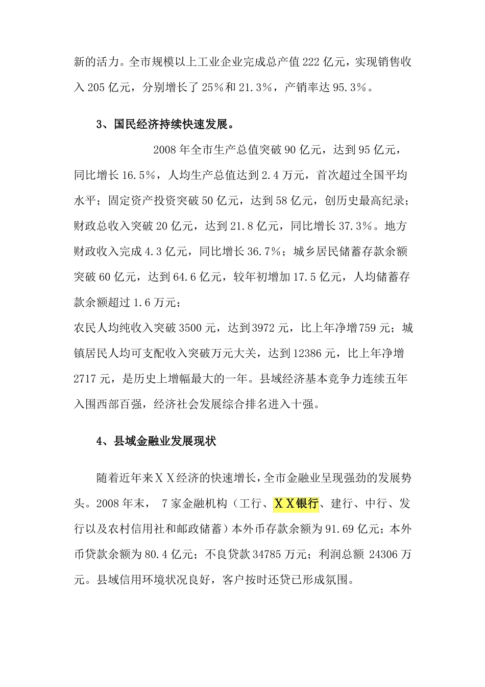 银行三年业务发展规划报告_第3页