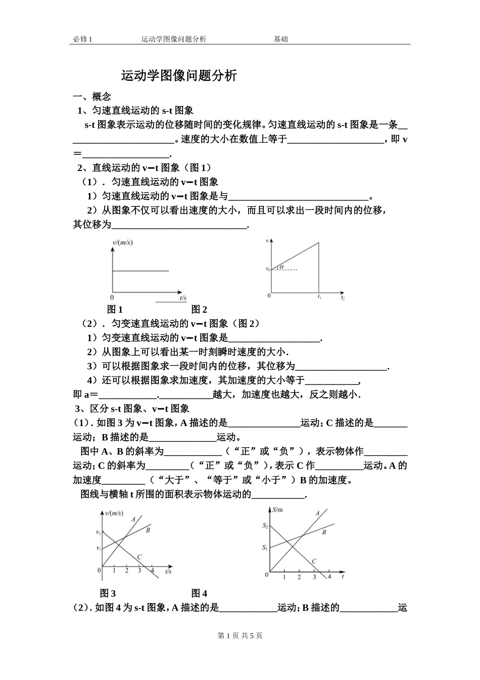 运动学图像问题分析_第1页