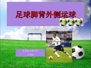 安林中学体育第三章（脚背外侧运球）王明峰