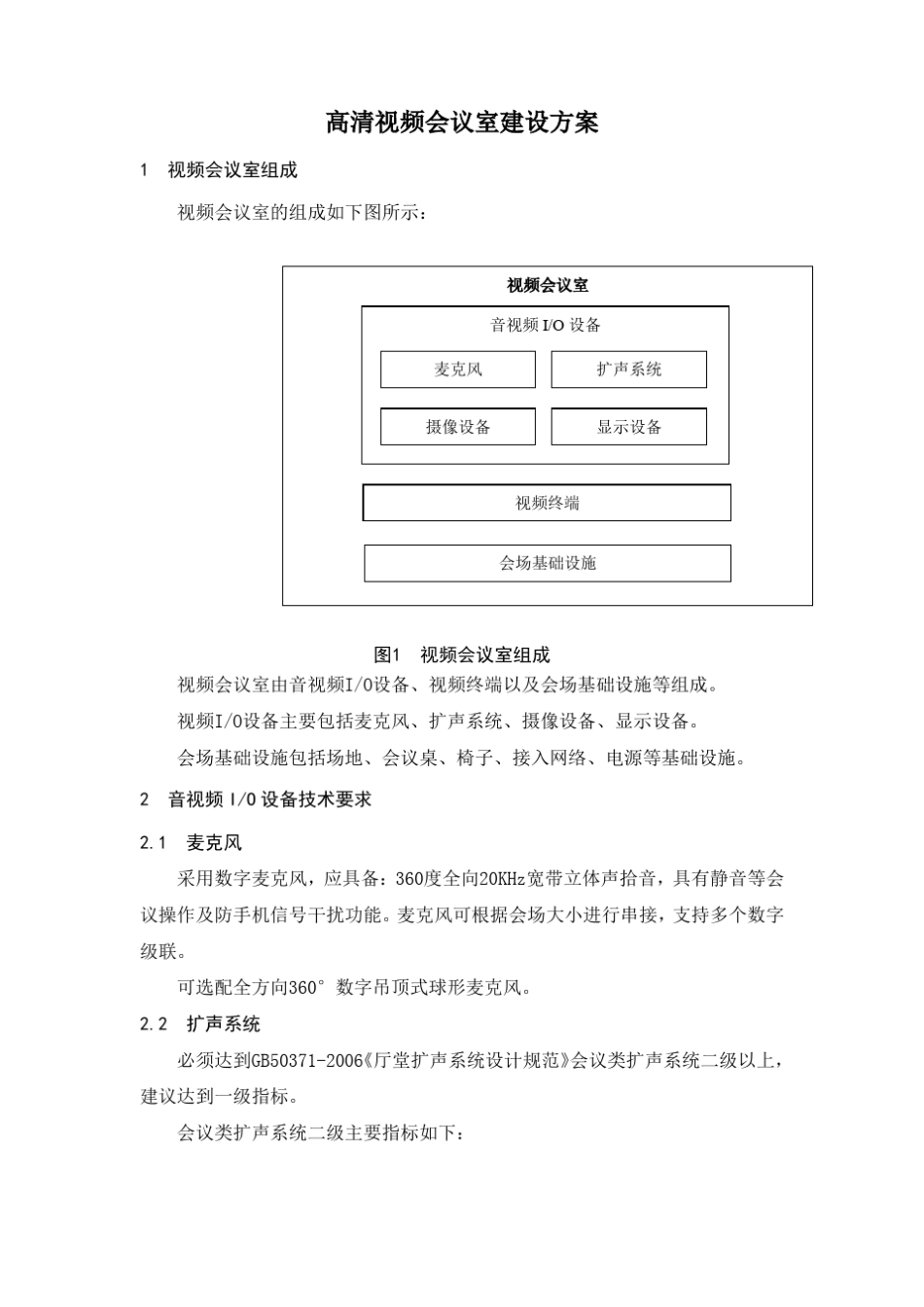 高清视频会议室建设方案_第1页