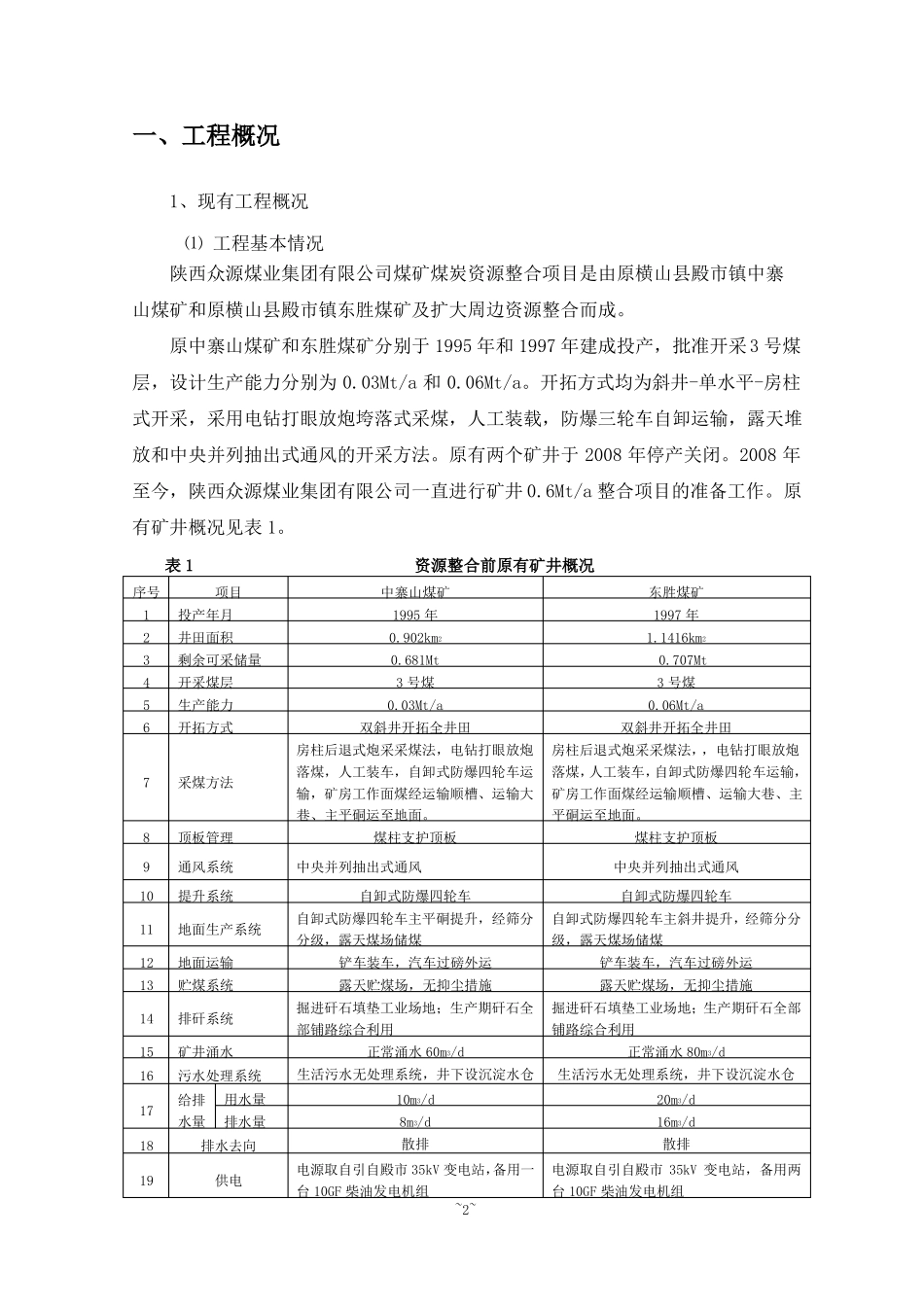 陕西众源煤业集团有限公司煤矿煤炭资源整合项目_第2页