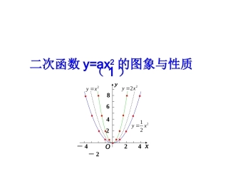 二次函数的图象和性质教学课件（共张）