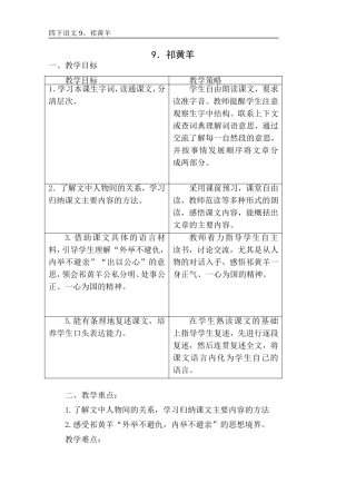 四下9祁黄羊