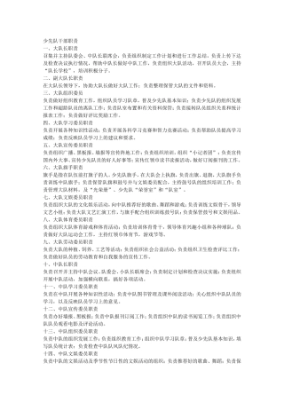 少先队干部职责