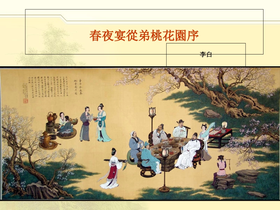 《春夜宴从弟桃花园序》_第1页