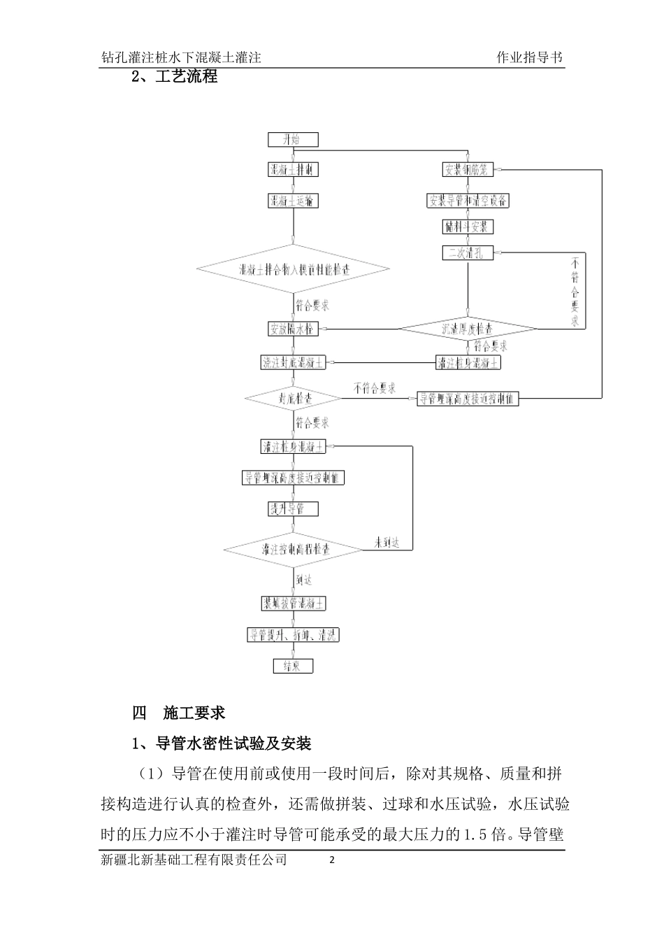 钻孔灌注桩水下混凝土灌注作业指导书_第3页