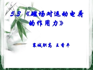 洛中职物理教案