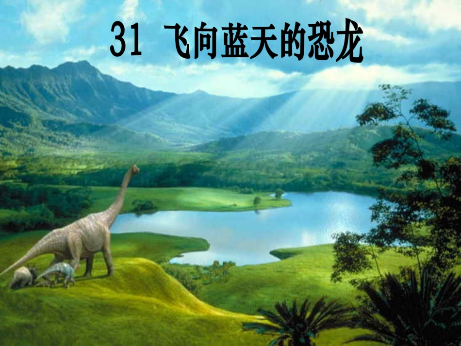 飞向蓝天的恐龙课件-副本_第1页