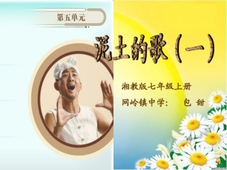 《泥土的歌》课件(1)