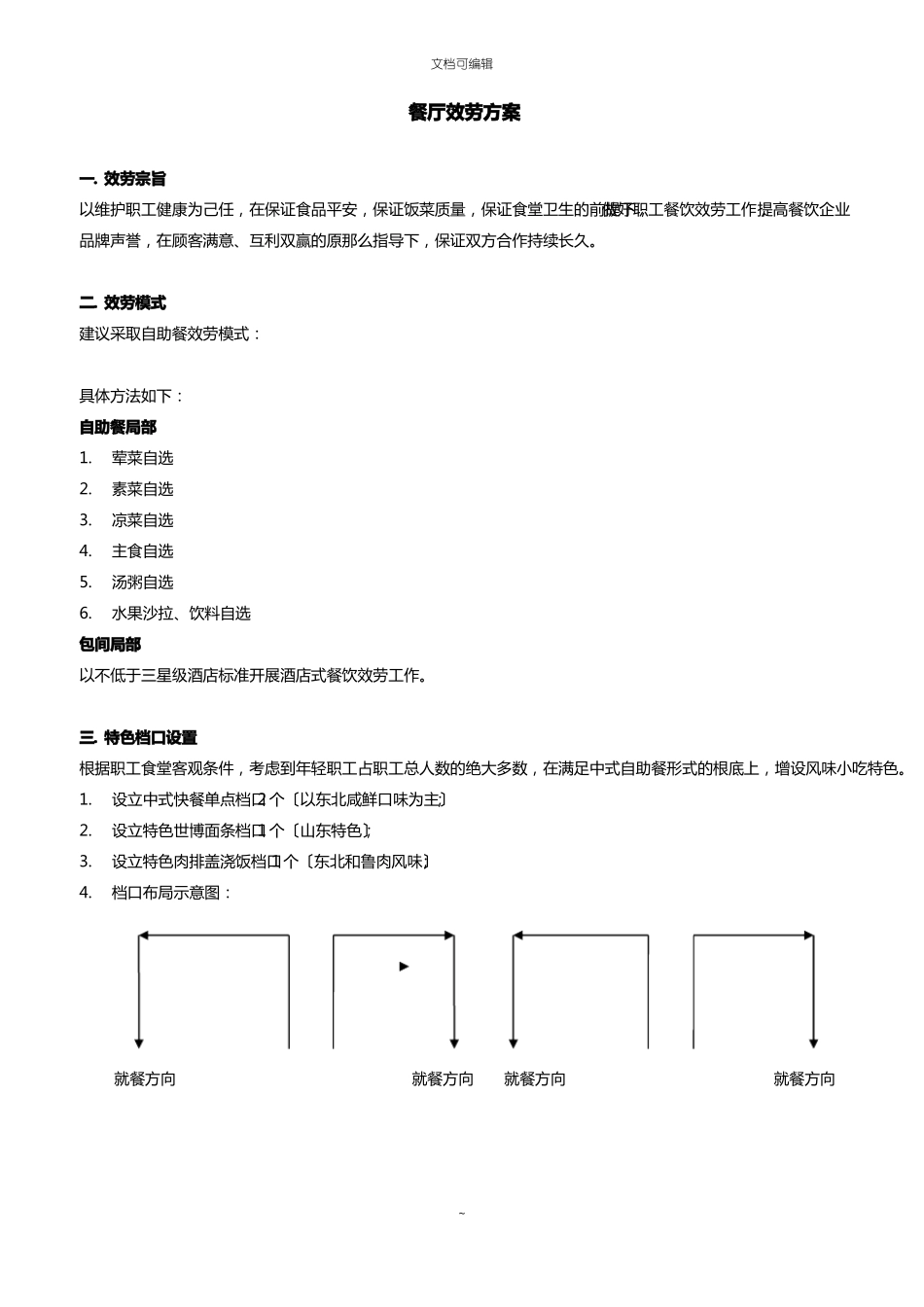食堂服务方案整理_第1页