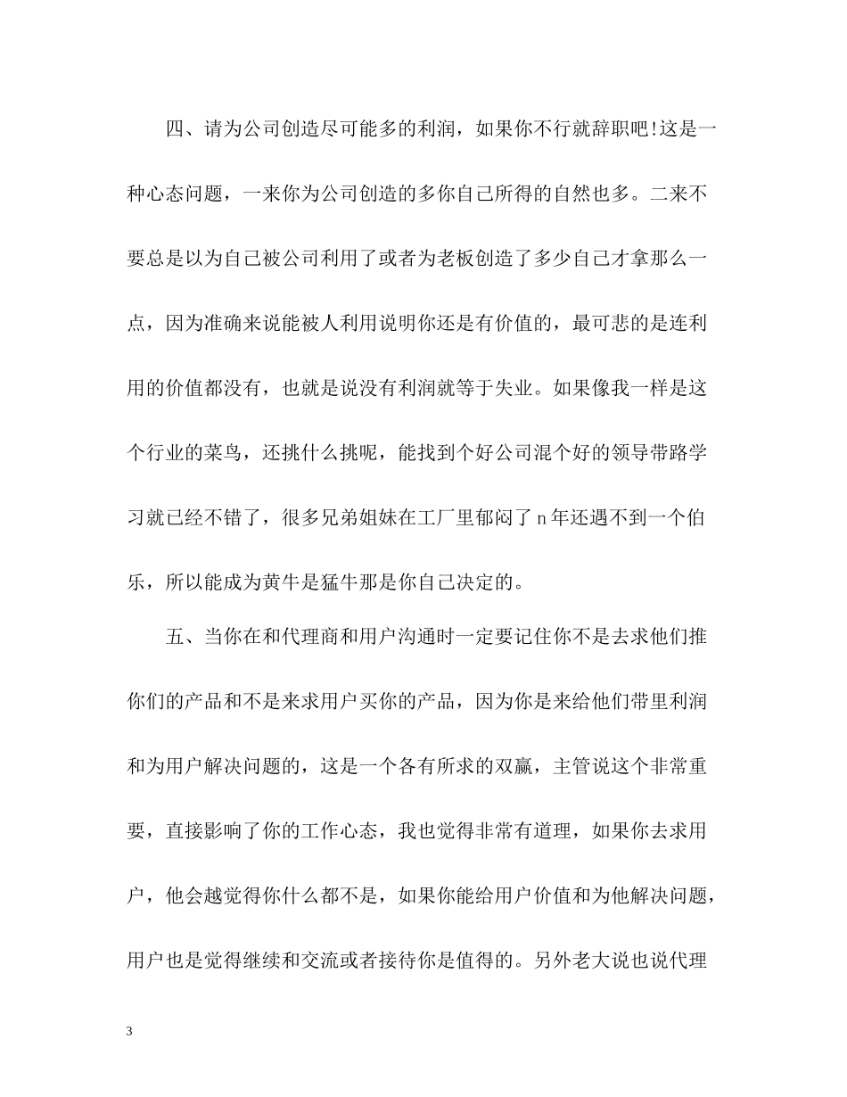 IT行业销售自我总结_第3页