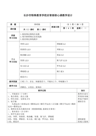 长沙市特殊教育学校（16A）运动与保健班