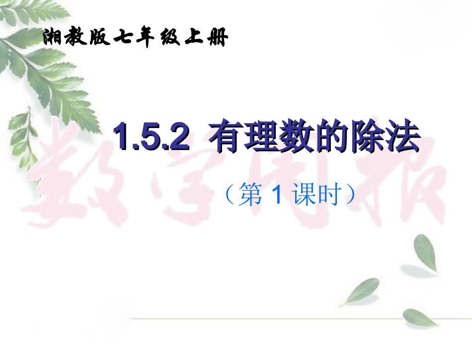 有理数的除法（第课时）_第2页