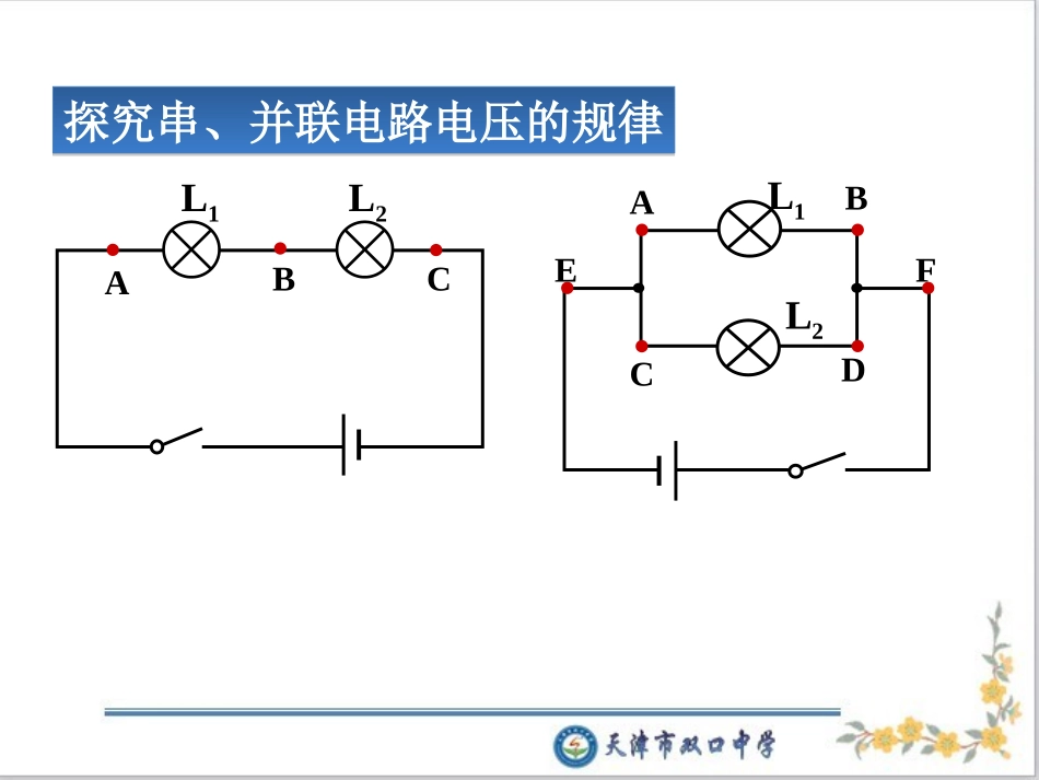 串、并联电路中电压的规律_第1页