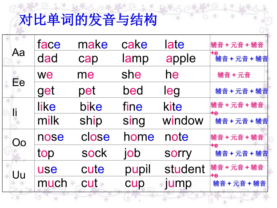 开音节与闭音节基本知识（共14张PPT）(1)_第3页
