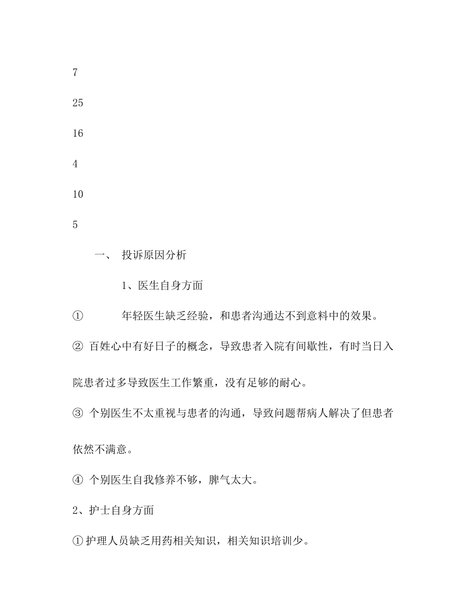 2020年2季度护理投诉原因分析总结_第2页