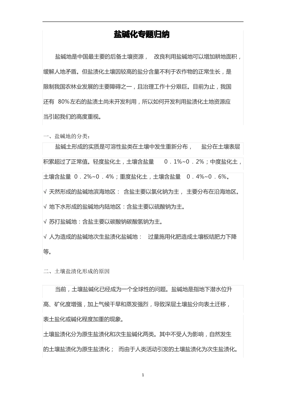高考地理盐碱化专题归纳_第1页